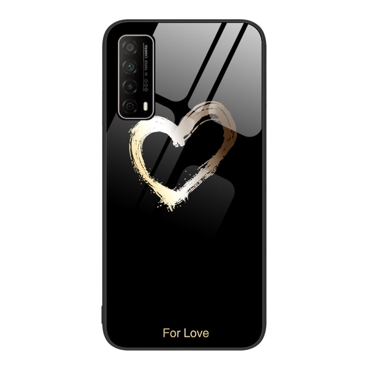 For Huawei Enjoy 20 SE Colorful Painted Glass Phone Case