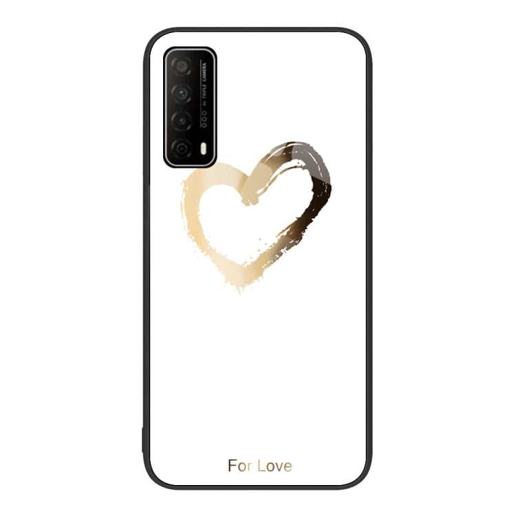 For Huawei Enjoy 20 SE Colorful Painted Glass Phone Case