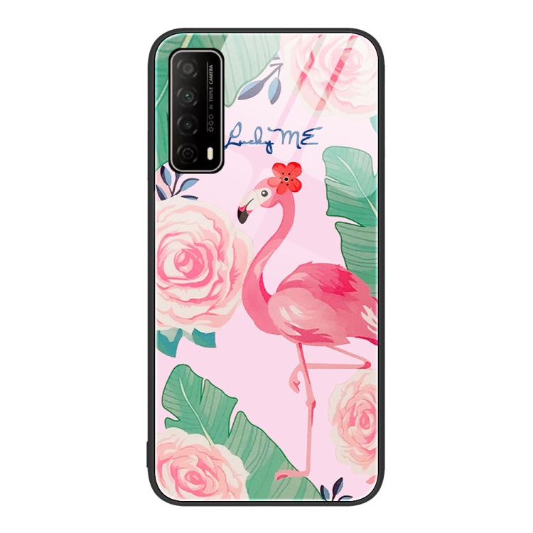For Huawei Enjoy 20 SE Colorful Painted Glass Phone Case