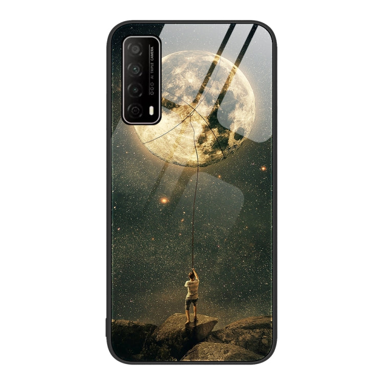 For Huawei Enjoy 20 SE Colorful Painted Glass Phone Case