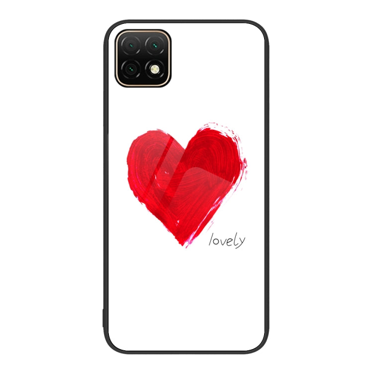 For Huawei Enjoy 20 5G Colorful Painted Glass Phone Case