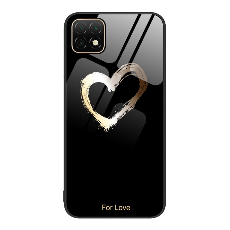 For Huawei Enjoy 20 5G Colorful Painted Glass Phone Case