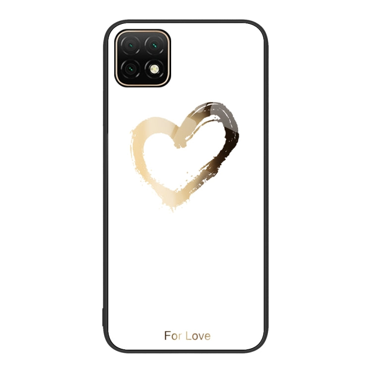 For Huawei Enjoy 20 5G Colorful Painted Glass Phone Case