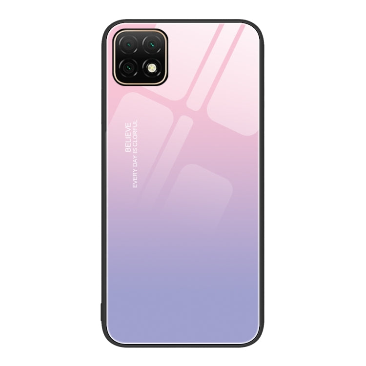 For Huawei Enjoy 20 5G Colorful Painted Glass Phone Case