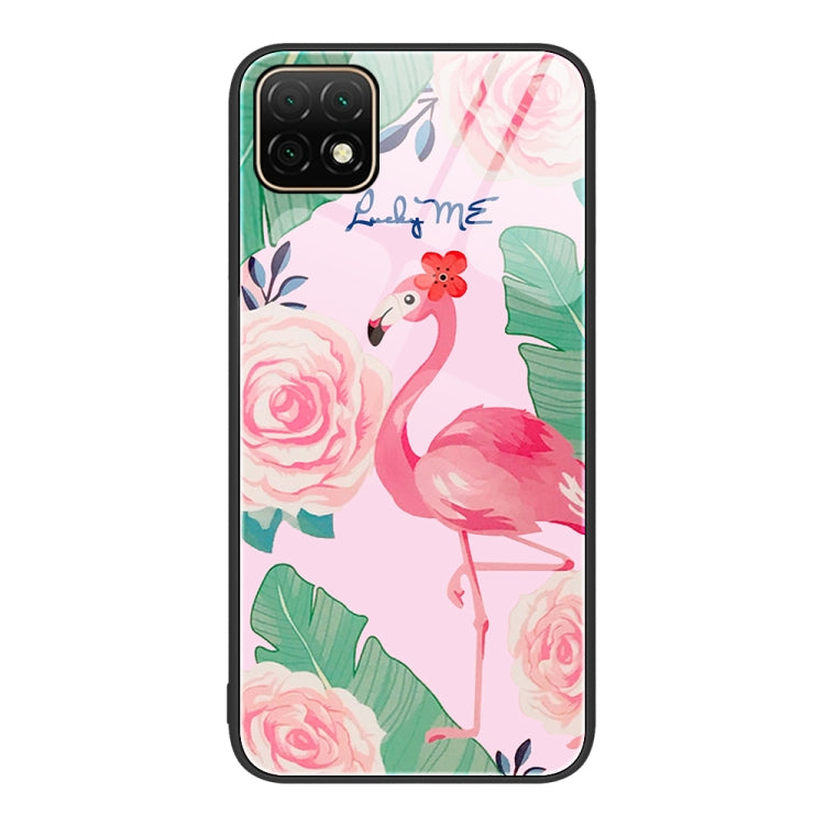 For Huawei Enjoy 20 5G Colorful Painted Glass Phone Case