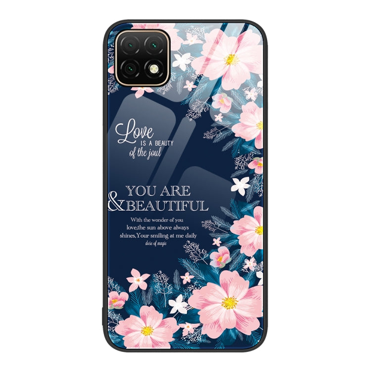 For Huawei Enjoy 20 5G Colorful Painted Glass Phone Case