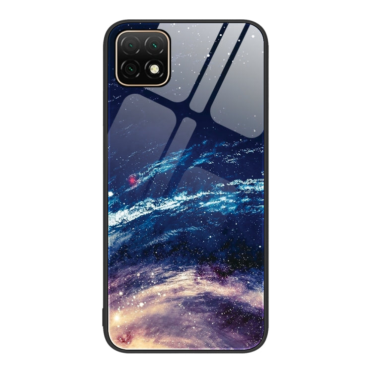 For Huawei Enjoy 20 5G Colorful Painted Glass Phone Case