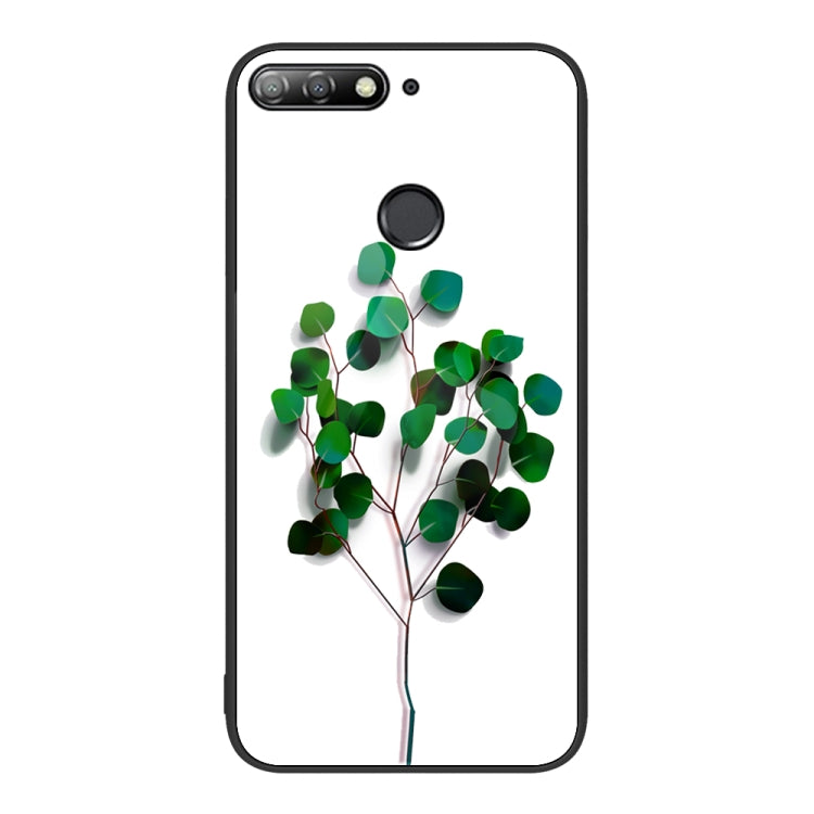 For Huawei Enjoy 8e Colorful Painted Glass Phone Case
