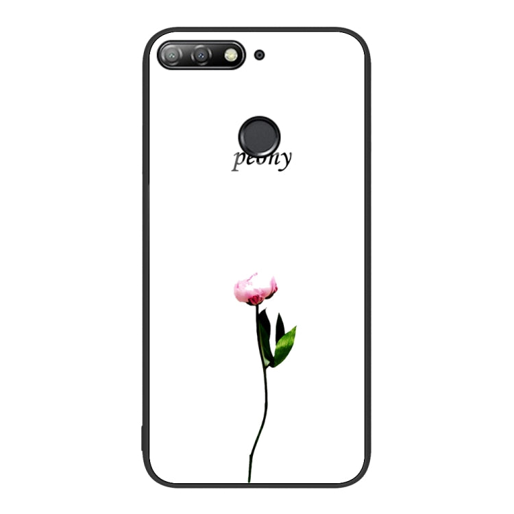 For Huawei Enjoy 8e Colorful Painted Glass Phone Case