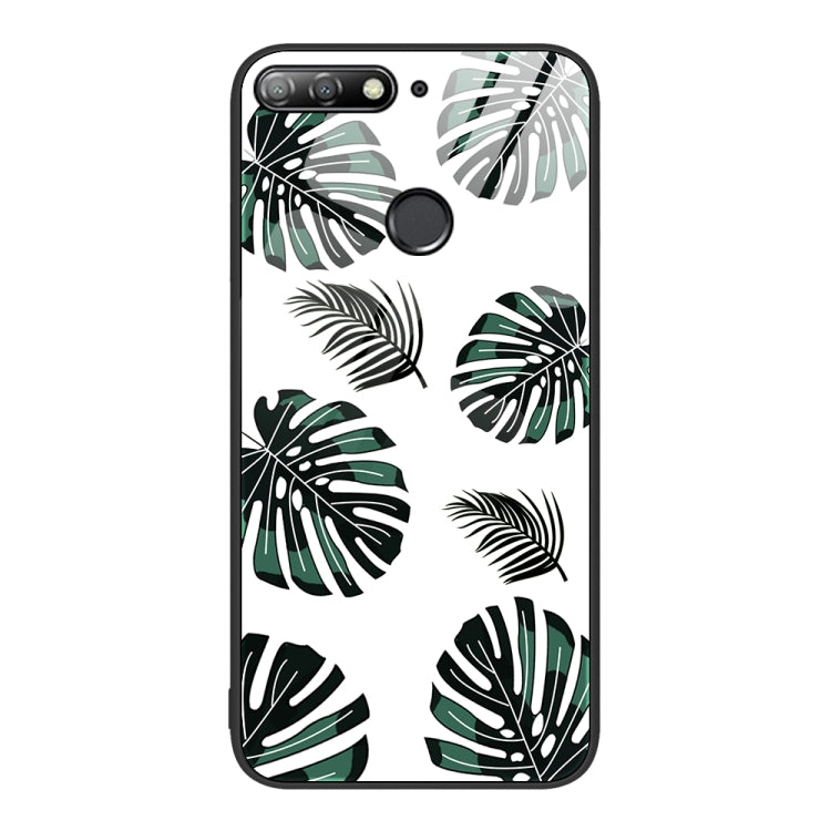 For Huawei Enjoy 8e Colorful Painted Glass Phone Case