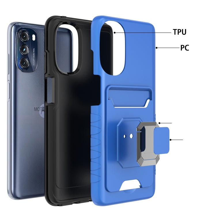 For Motorola Moto G 5G Card Shield Magnetic Holder Phone Case
