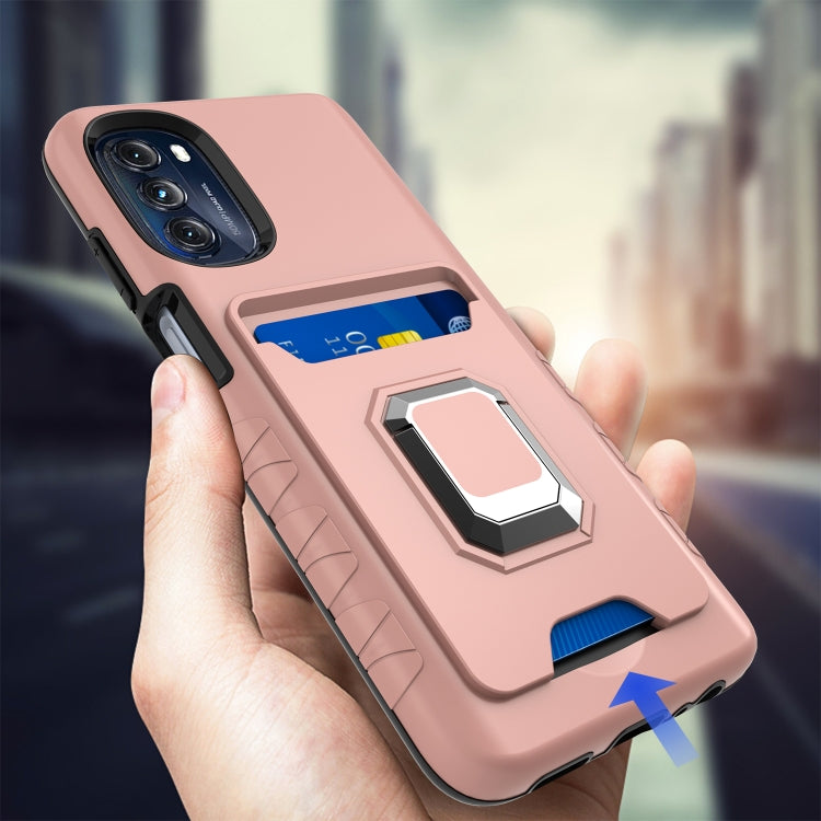 For Motorola Moto G 5G Card Shield Magnetic Holder Phone Case