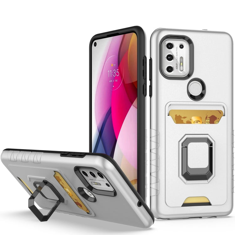 For Motorola Moto G Stylus 5G Card Shield Magnetic Holder Phone Case