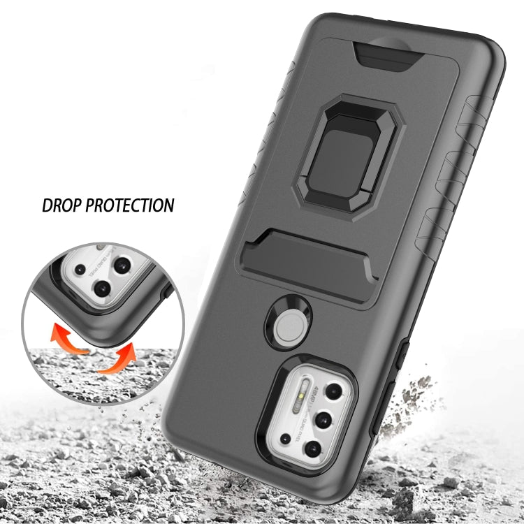For Motorola Moto G Stylus 5G Card Shield Magnetic Holder Phone Case