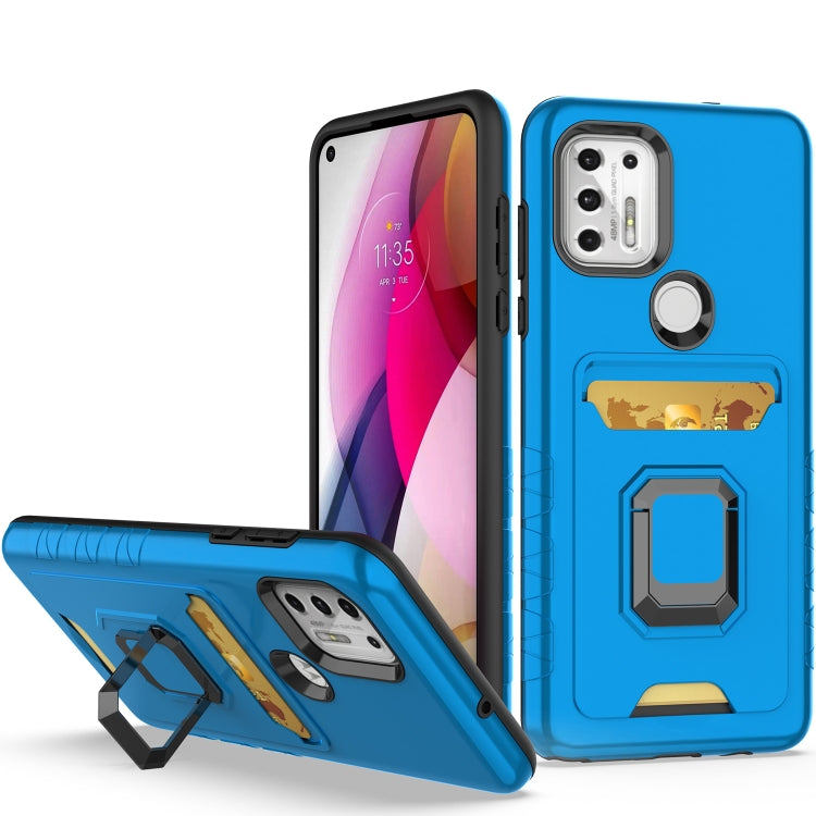 For Motorola Moto G Stylus 5G Card Shield Magnetic Holder Phone Case