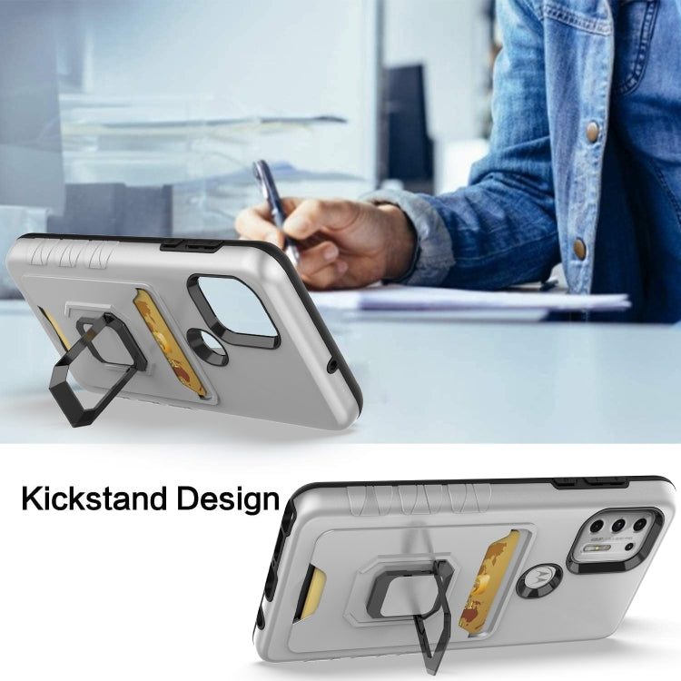 For Motorola Moto G Stylus 5G Card Shield Magnetic Holder Phone Case