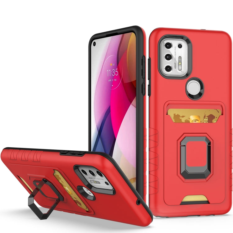 For Motorola Moto G Stylus 5G Card Shield Magnetic Holder Phone Case