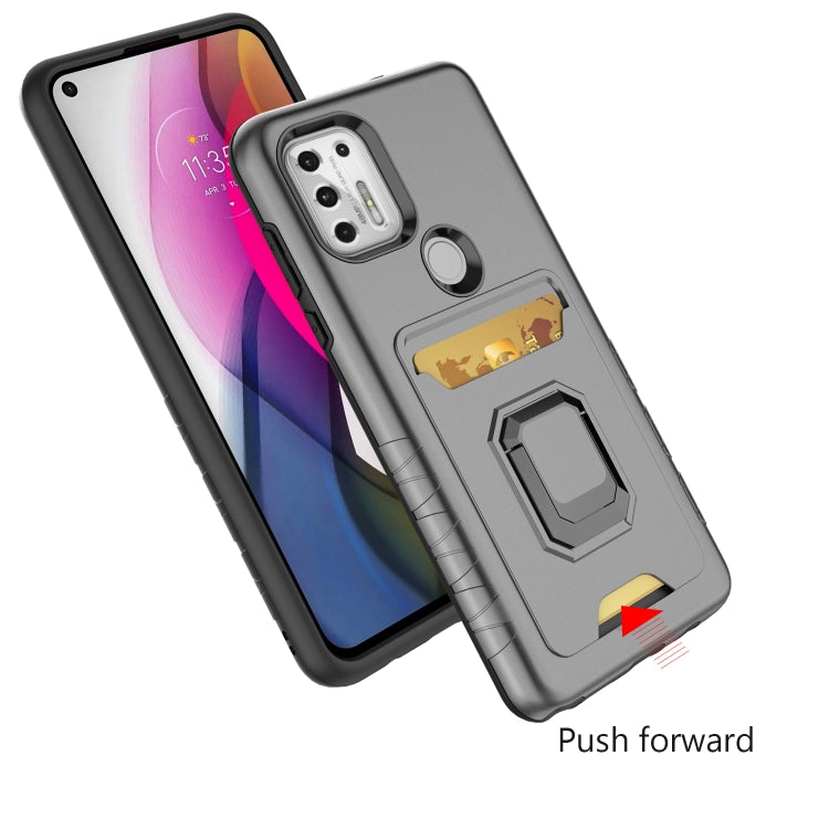 For Motorola Moto G Stylus 5G Card Shield Magnetic Holder Phone Case