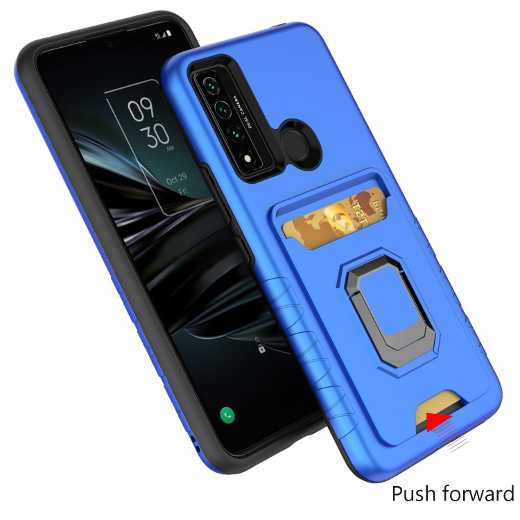 For TCL 20 XE Card Shield Magnetic Holder Phone Case