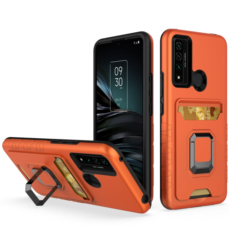 For TCL 20 XE Card Shield Magnetic Holder Phone Case
