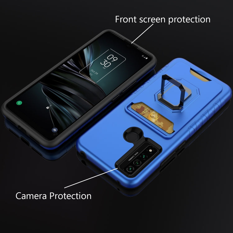 For TCL 20 XE Card Shield Magnetic Holder Phone Case