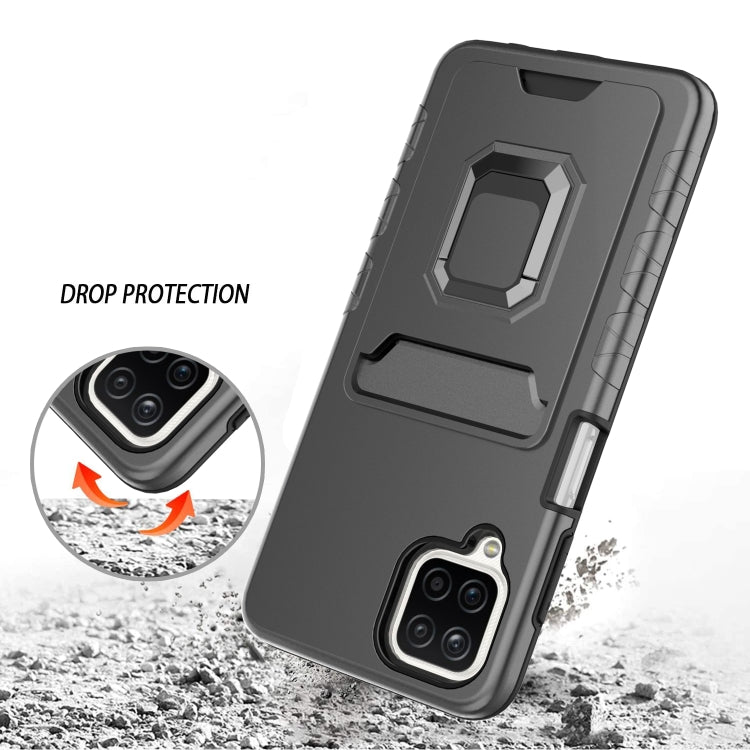 For Samsung Galaxy A12 Card Shield Magnetic Holder Phone Case