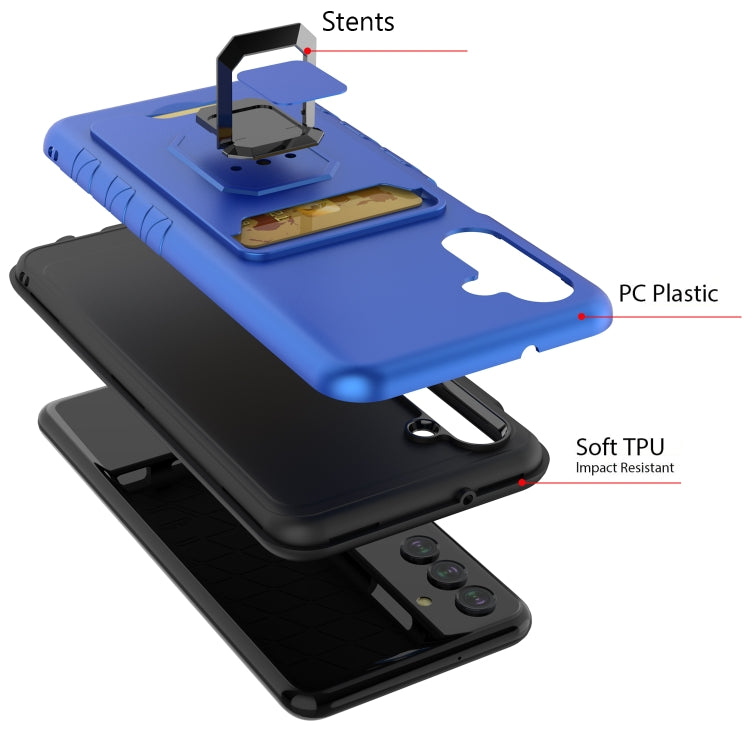 For Samsung Galaxy A13 5G Card Shield Magnetic Holder Phone Case