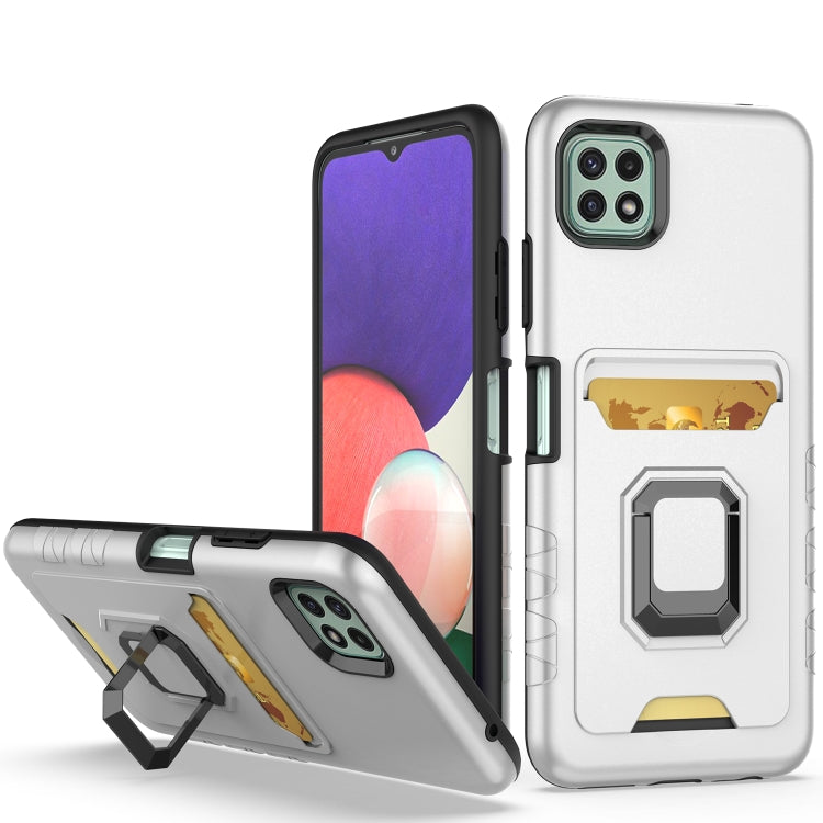 For Samsung Galaxy A22 5G Card Shield Magnetic Holder Phone Case