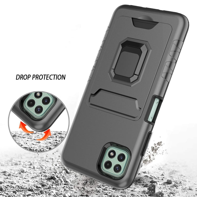 For Samsung Galaxy A22 5G Card Shield Magnetic Holder Phone Case