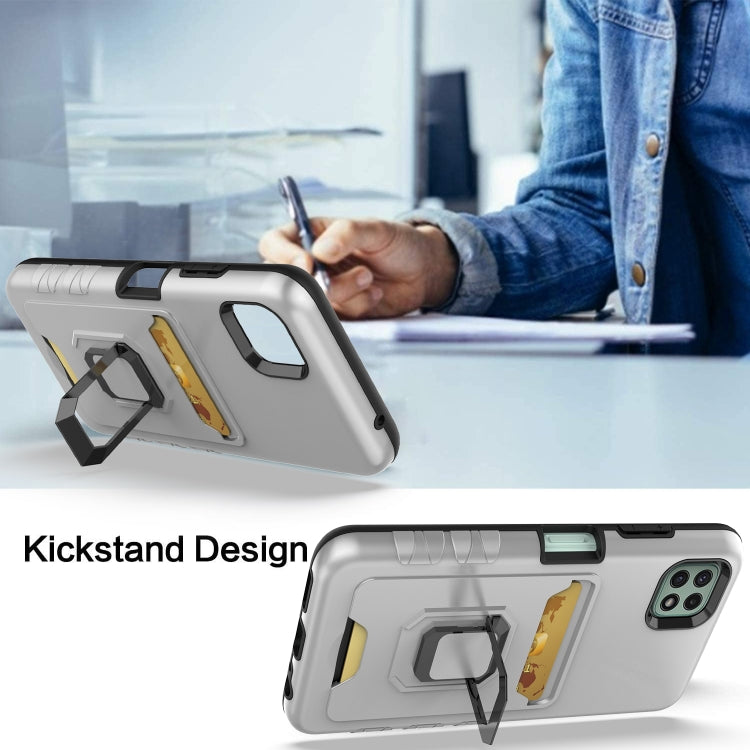For Samsung Galaxy A22 5G Card Shield Magnetic Holder Phone Case