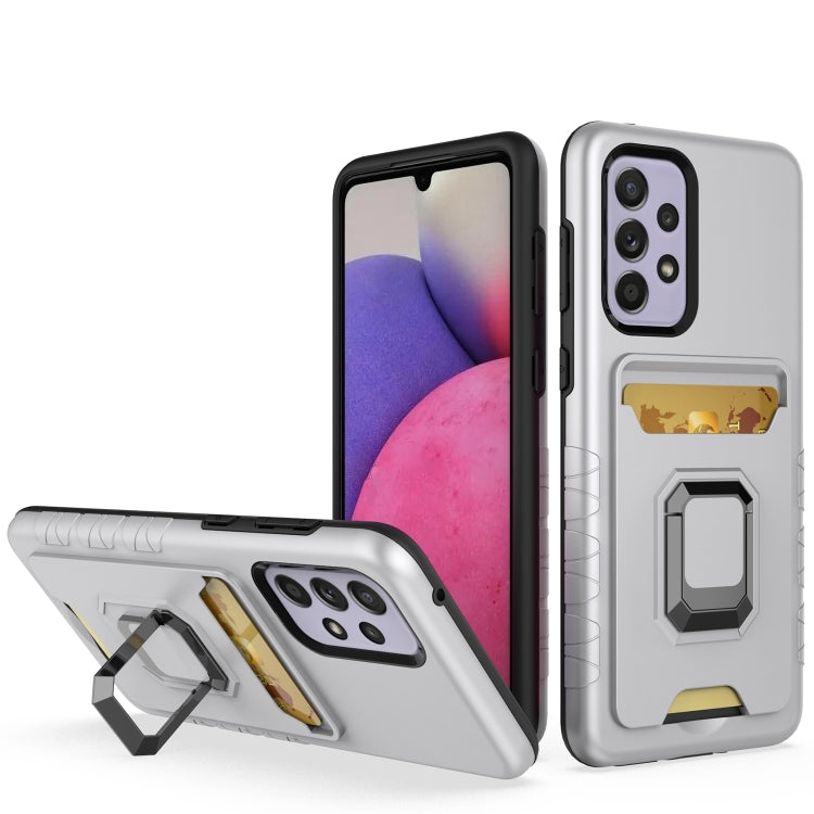 For Samsung Galaxy A33 5G Card Shield Magnetic Holder Phone Case