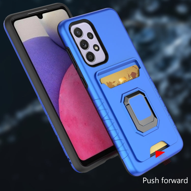 For Samsung Galaxy A33 5G Card Shield Magnetic Holder Phone Case