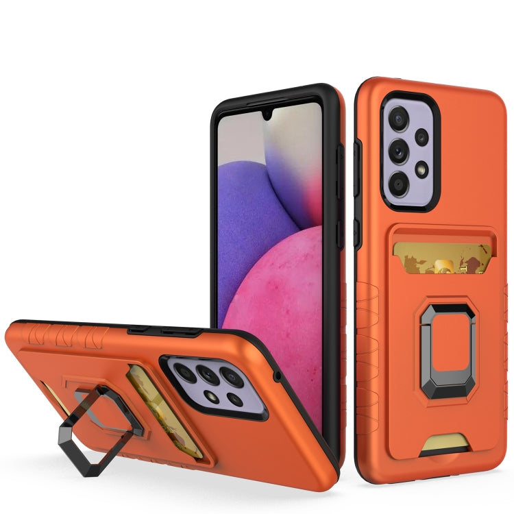 For Samsung Galaxy A33 5G Card Shield Magnetic Holder Phone Case