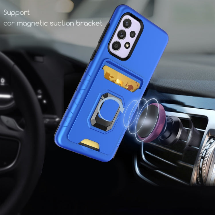 For Samsung Galaxy A33 5G Card Shield Magnetic Holder Phone Case