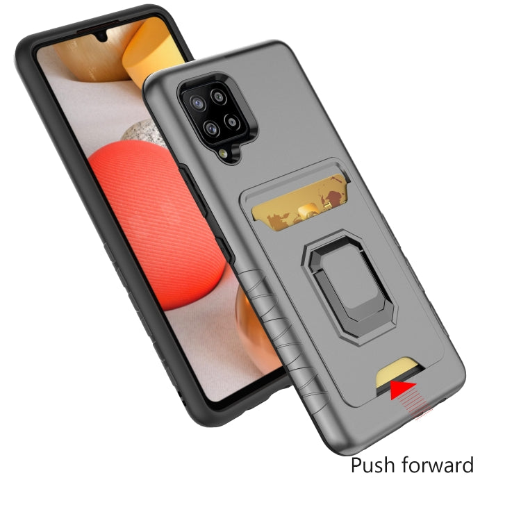 For Samsung Galaxy A42 5G Card Shield Magnetic Holder Phone Case