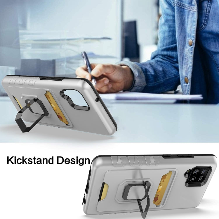 For Samsung Galaxy A42 5G Card Shield Magnetic Holder Phone Case