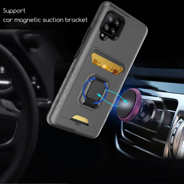 For Samsung Galaxy A42 5G Card Shield Magnetic Holder Phone Case