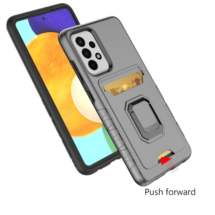 For Samsung Galaxy A52 Card Shield Magnetic Holder Phone Case