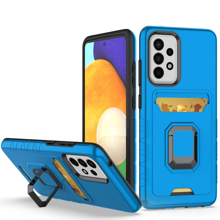 For Samsung Galaxy A52 Card Shield Magnetic Holder Phone Case