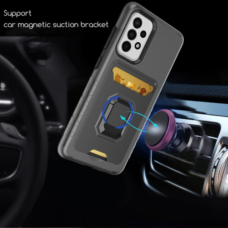 For Samsung Galaxy A52 Card Shield Magnetic Holder Phone Case