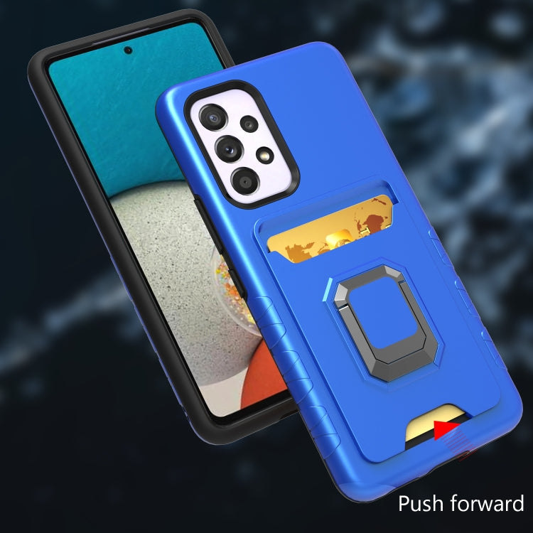 For Samsung Galaxy A53 5G Card Shield Magnetic Holder Phone Case