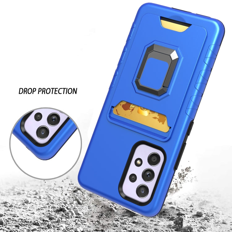 For Samsung Galaxy A53 5G Card Shield Magnetic Holder Phone Case