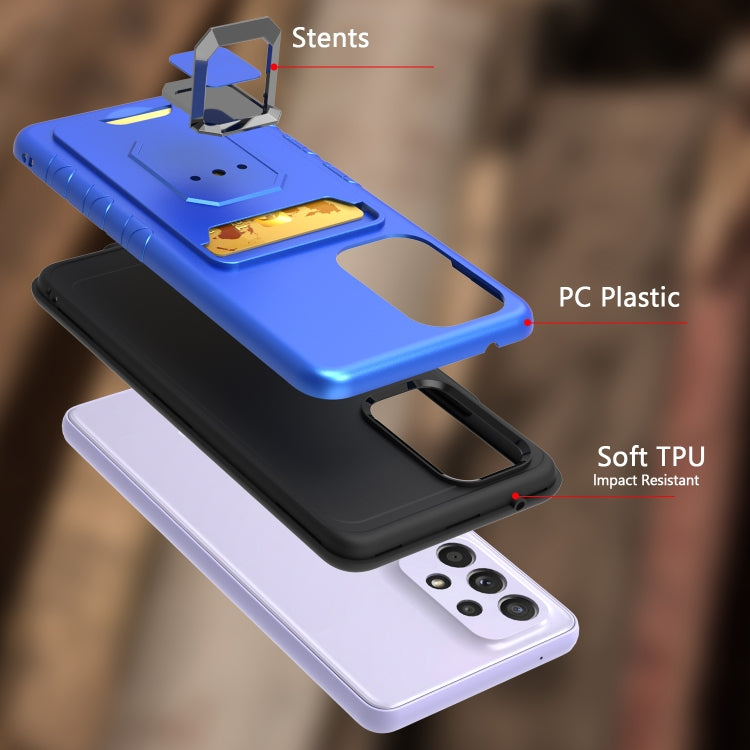 For Samsung Galaxy A53 5G Card Shield Magnetic Holder Phone Case