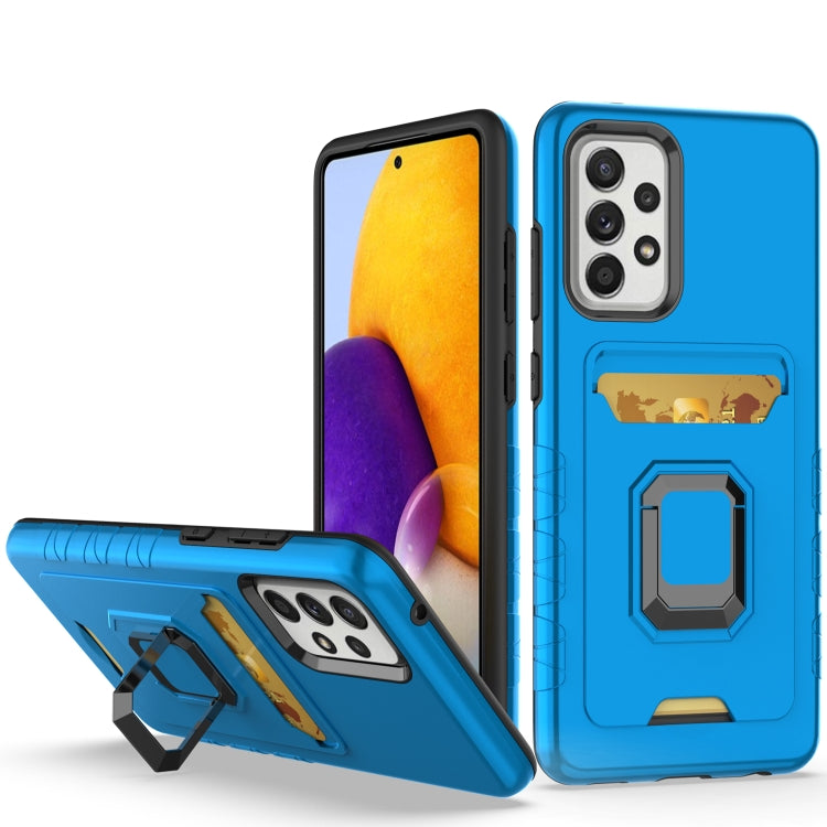 For Samsung Galaxy A72 Card Shield Magnetic Holder Phone Case