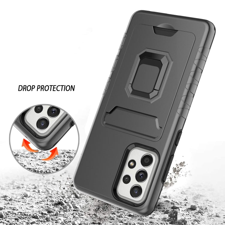 For Samsung Galaxy A72 Card Shield Magnetic Holder Phone Case