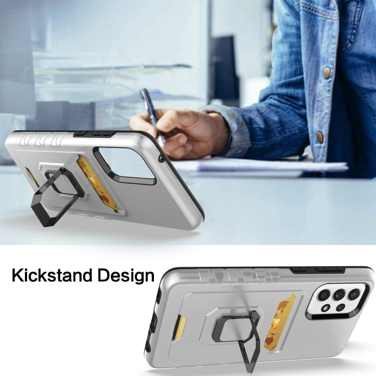 For Samsung Galaxy A72 Card Shield Magnetic Holder Phone Case