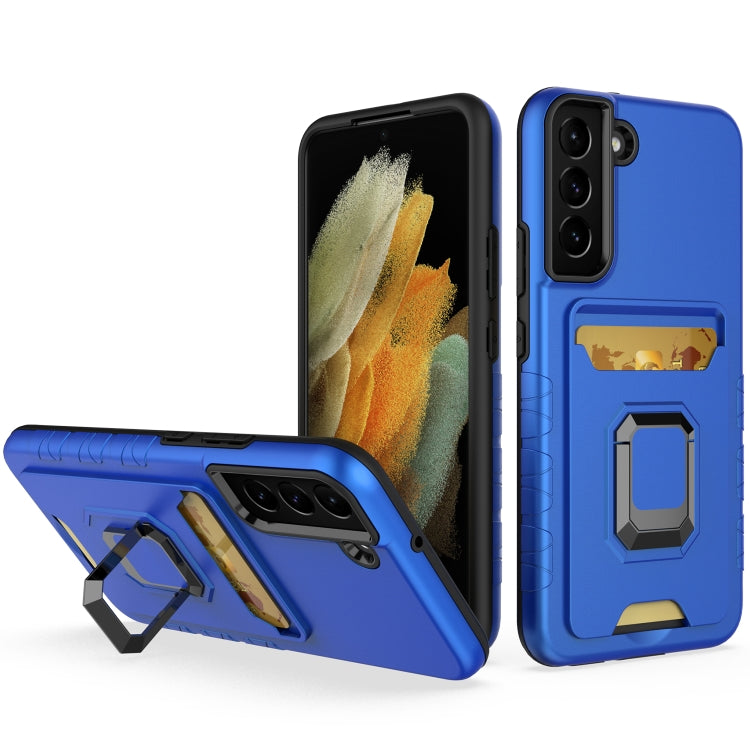 For Samsung Galaxy S22 5G Card Shield Magnetic Holder Phone Case