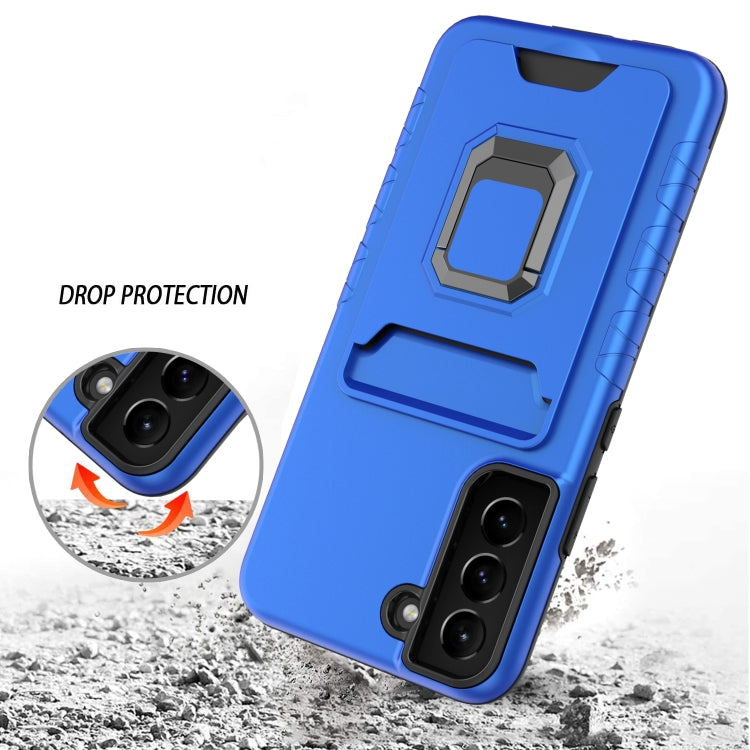 For Samsung Galaxy S22 5G Card Shield Magnetic Holder Phone Case