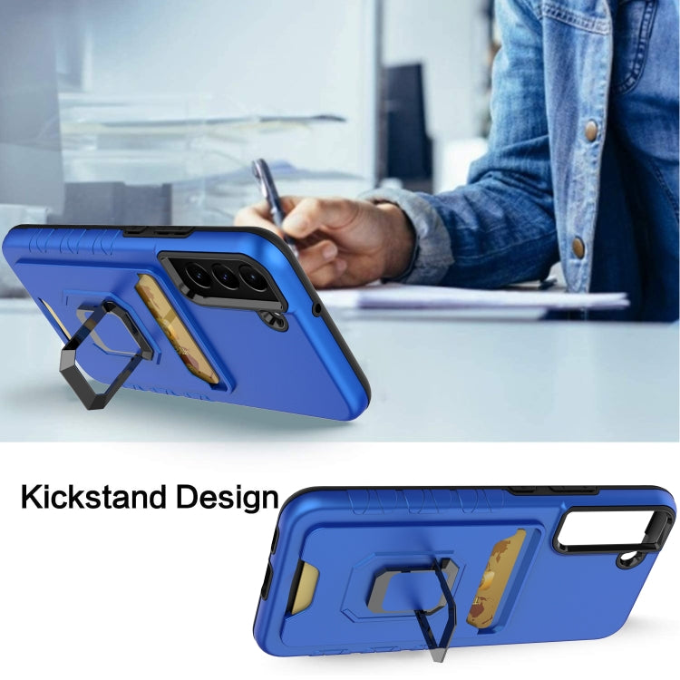 For Samsung Galaxy S22+ 5G Card Shield Magnetic Holder Phone Case