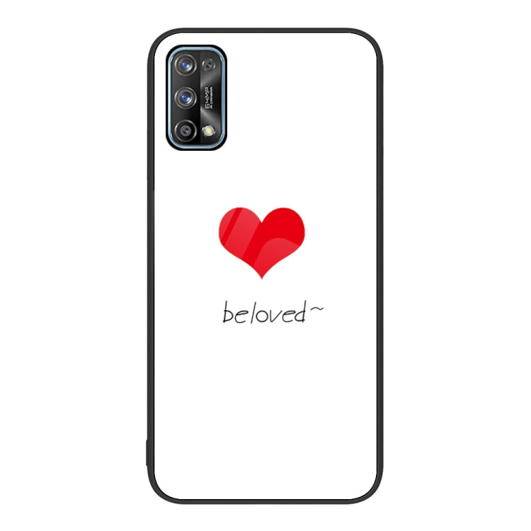 For Realme 7 Colorful Painted Glass Phone Case